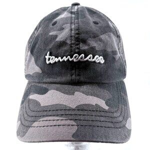 State of Mine Tennessee Gray Camo Strapback Buckle Baseball Cap Hat